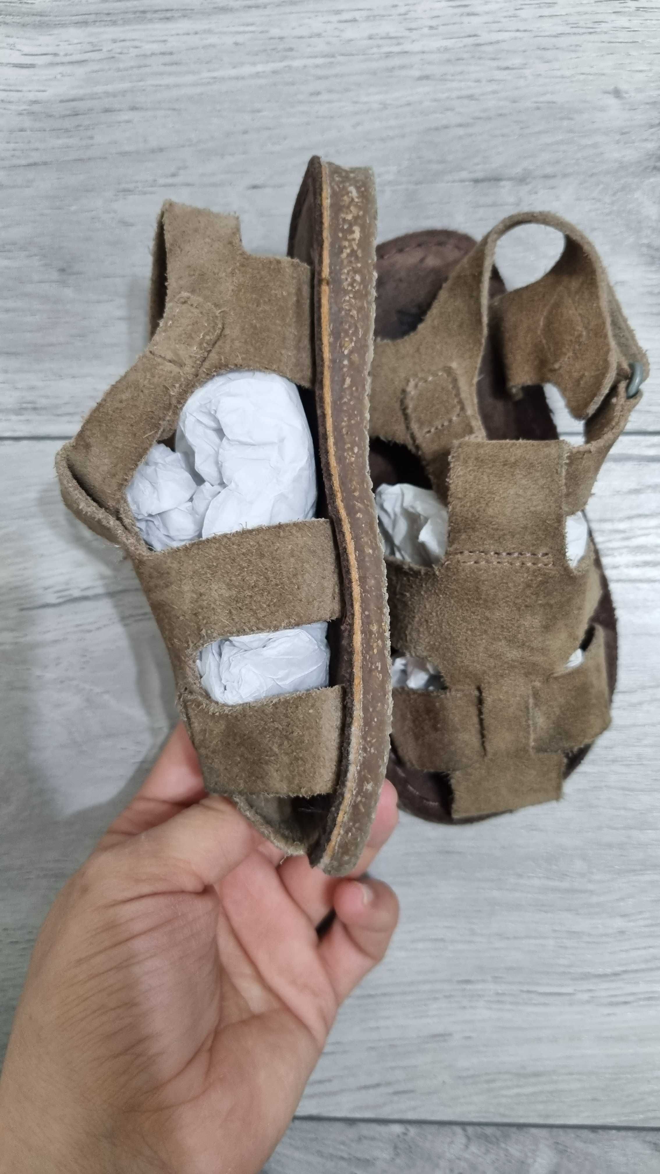 Sandale Zara masura 23, piele, unisex
