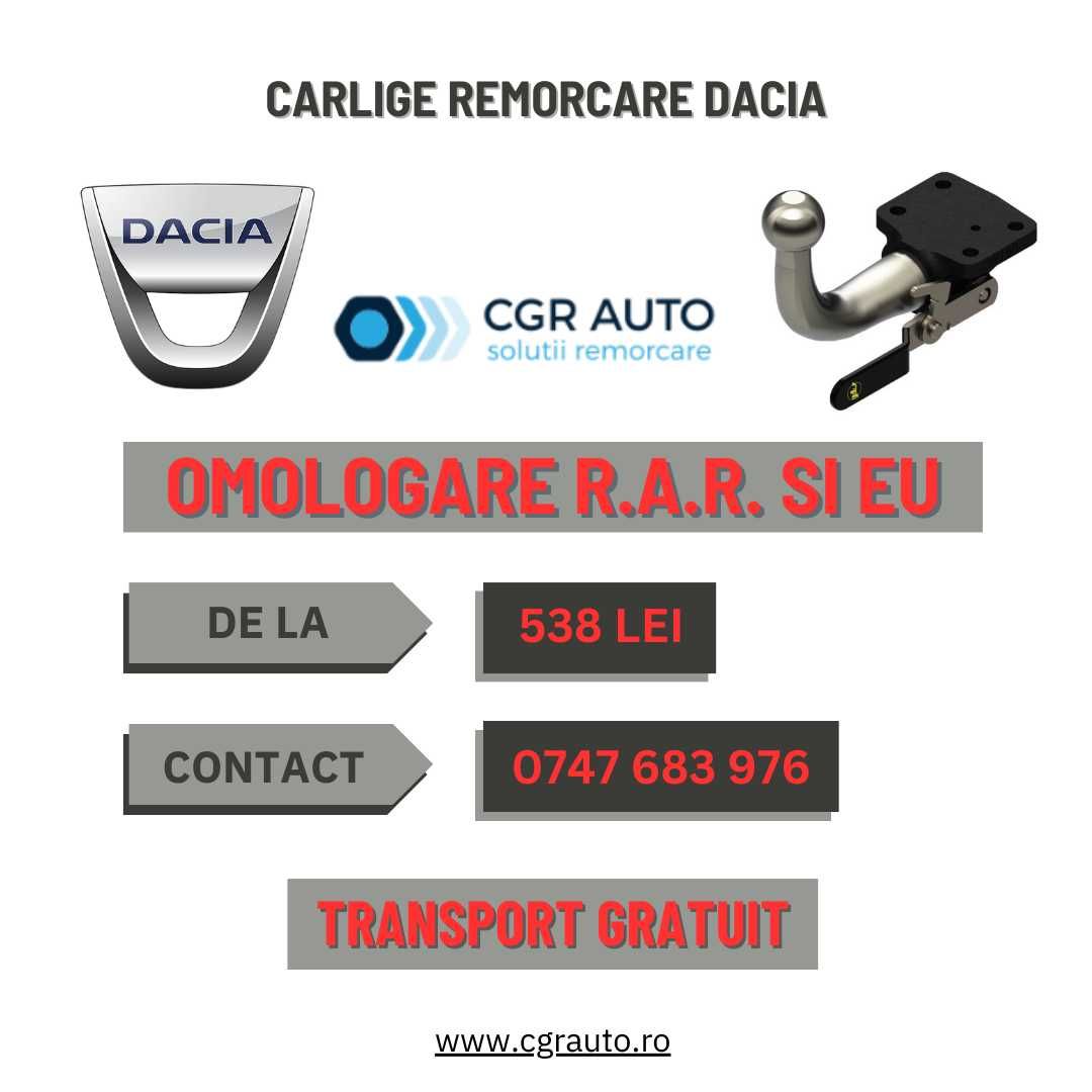 Carlige remorcare Dacia siguranta si calitate premium