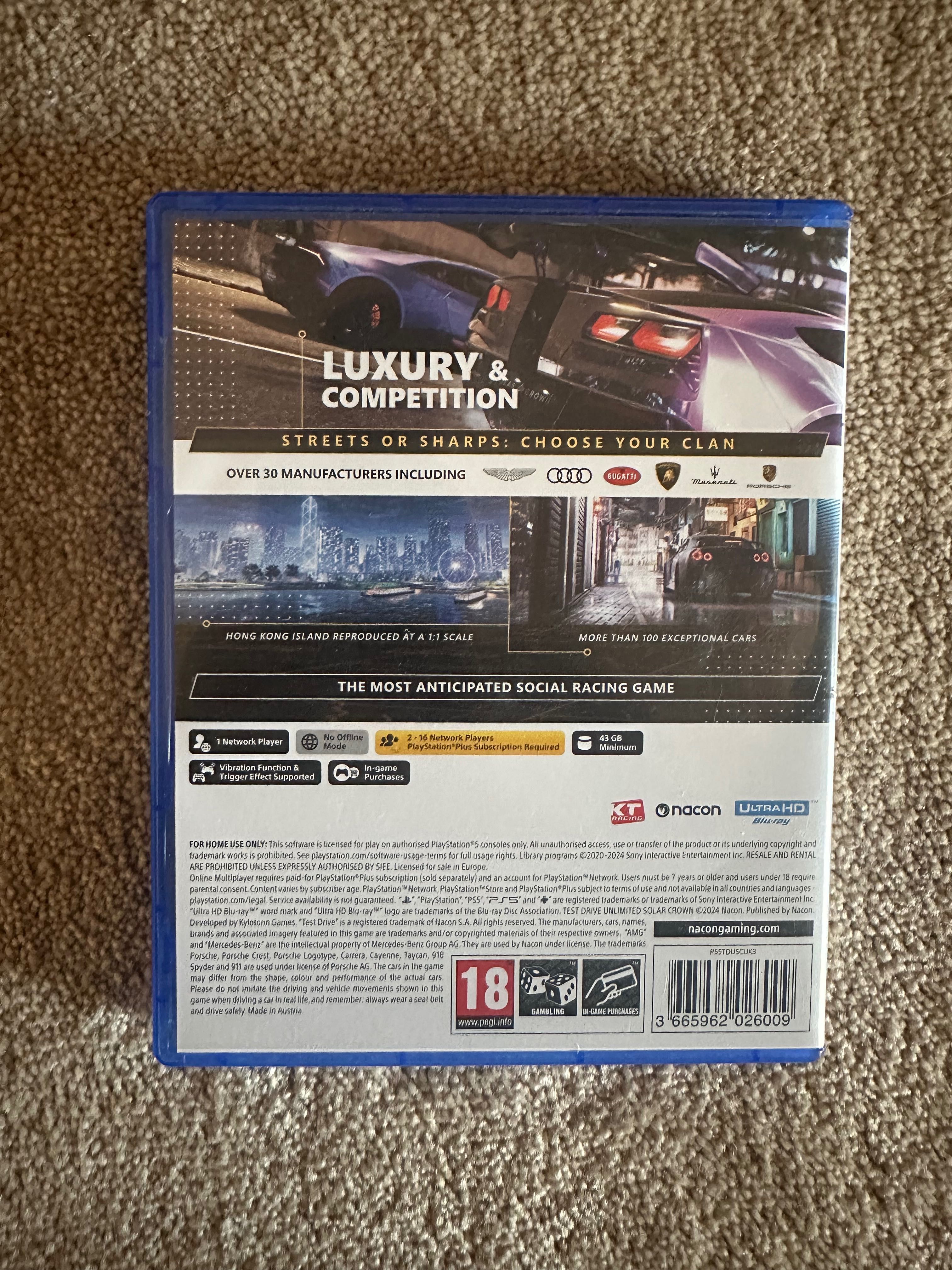 Test Drive Unlimited Solar Crown PS5