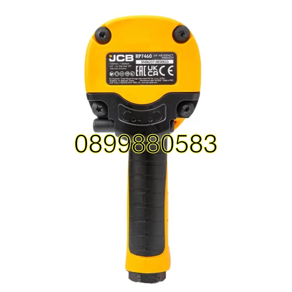 Пневматичен гайковерт с къс шпиндел 3/4" 1800Nm JCB