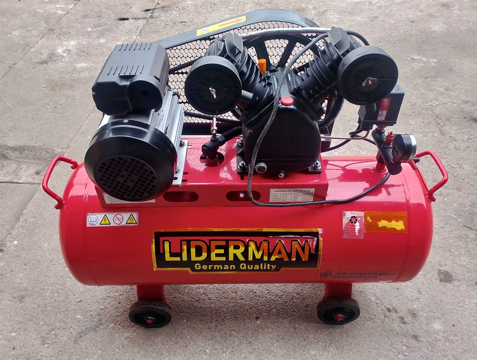 Vând compresor aer Liderman 100 l , 10 bari