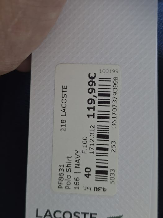 Tricou dama polo Lacoste ORIGINAL, mărimea 40 slim fit / nou