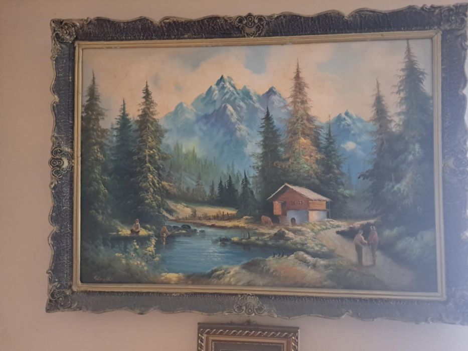 Tablouri vechi de colectie semnate Girotti, rame originale