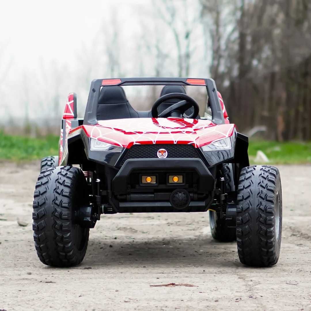 UTV electric pentru 4 copii, Buggy XXL , 500W 24V 14Ah, Spider print