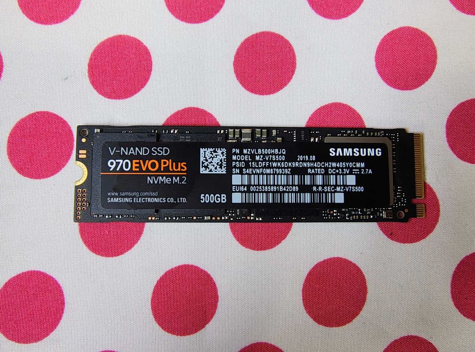 SSD Samsung 970 EVO Plus 500GB PCI Express 3.0 NVMe, M.2.