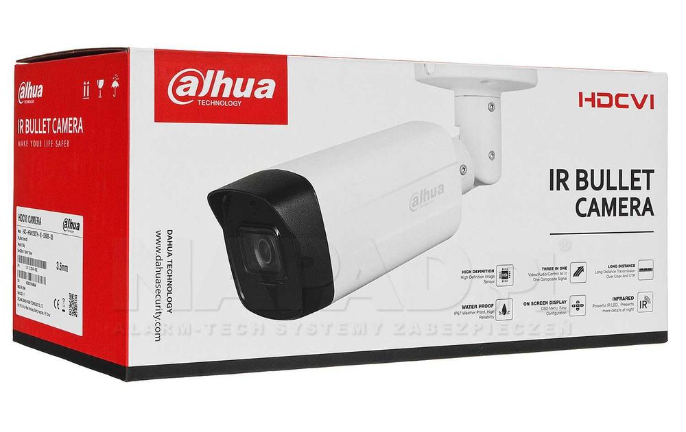 Set 2 camere Dahua HAC-HFW1500THP-I8, 5 MP, IR 80 m, 3.6 mm