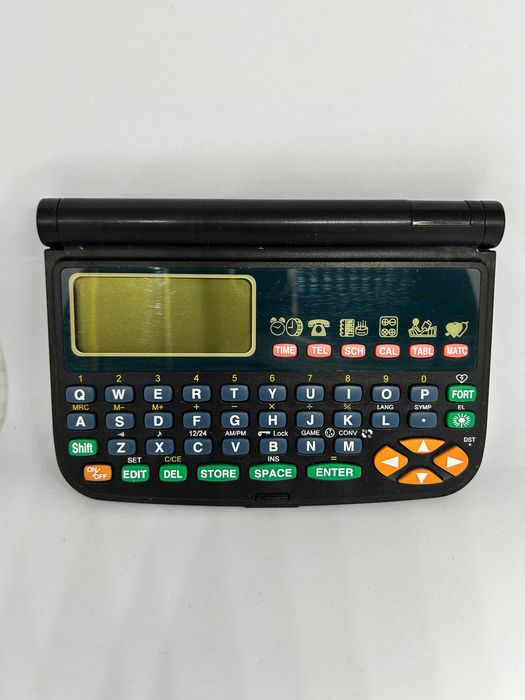 Agenda electronica vintange cu butoane colorate, ca noua