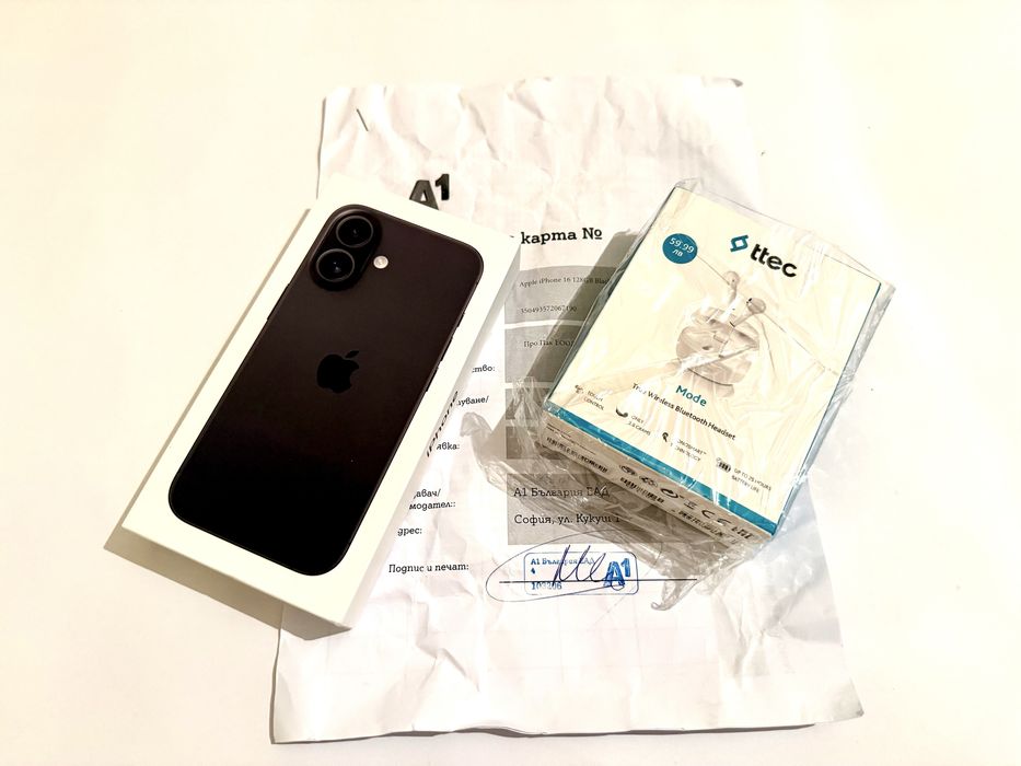 Iphone 16 128 Gb Чисто Нов Гаранция 3 години