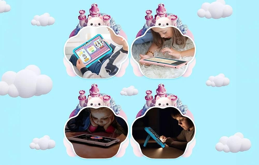 Детски таблет teclast p30t kids tablet 10.1" 4/64 gb wifi - розов