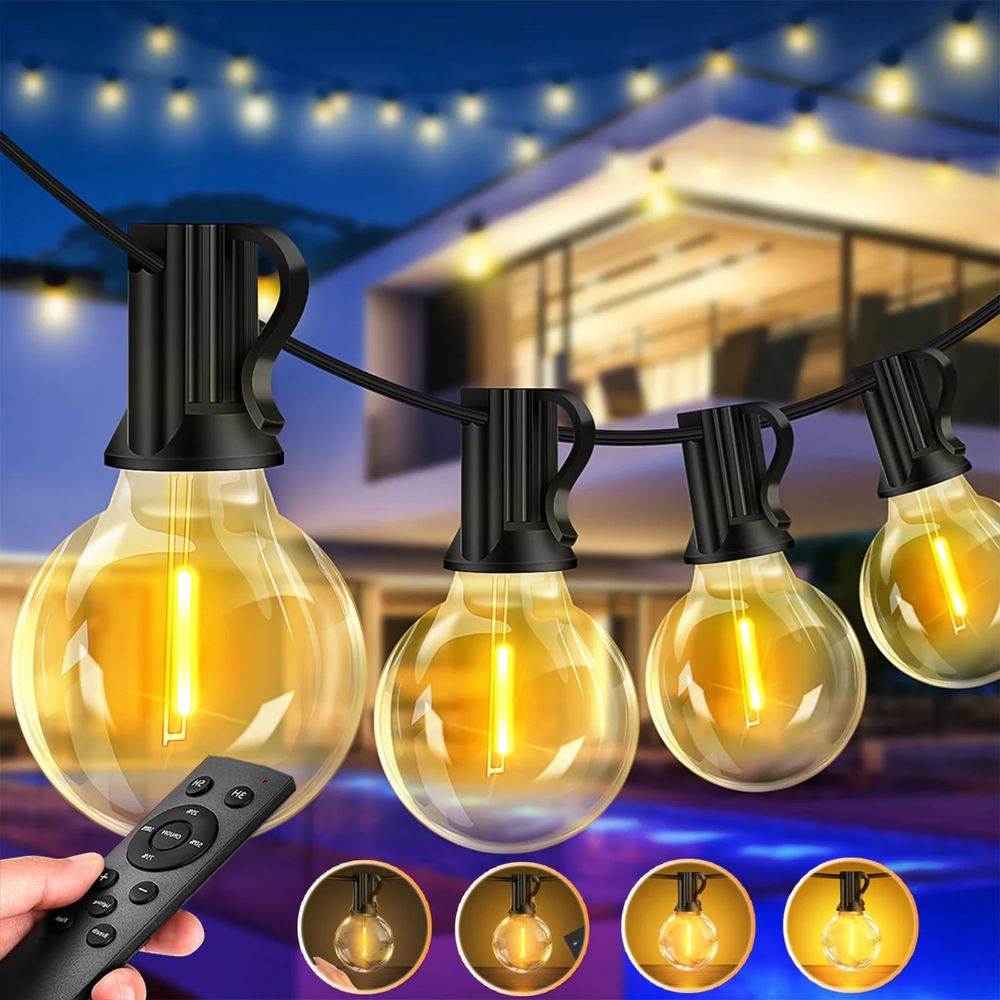 Гирлянд от LED крушки за декорация в градината и заведения