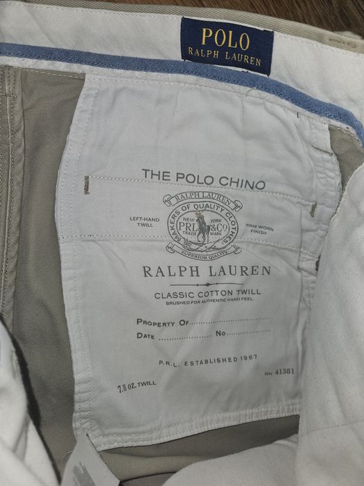 "POLO Ralp Lauren" blugi chinos noi crem