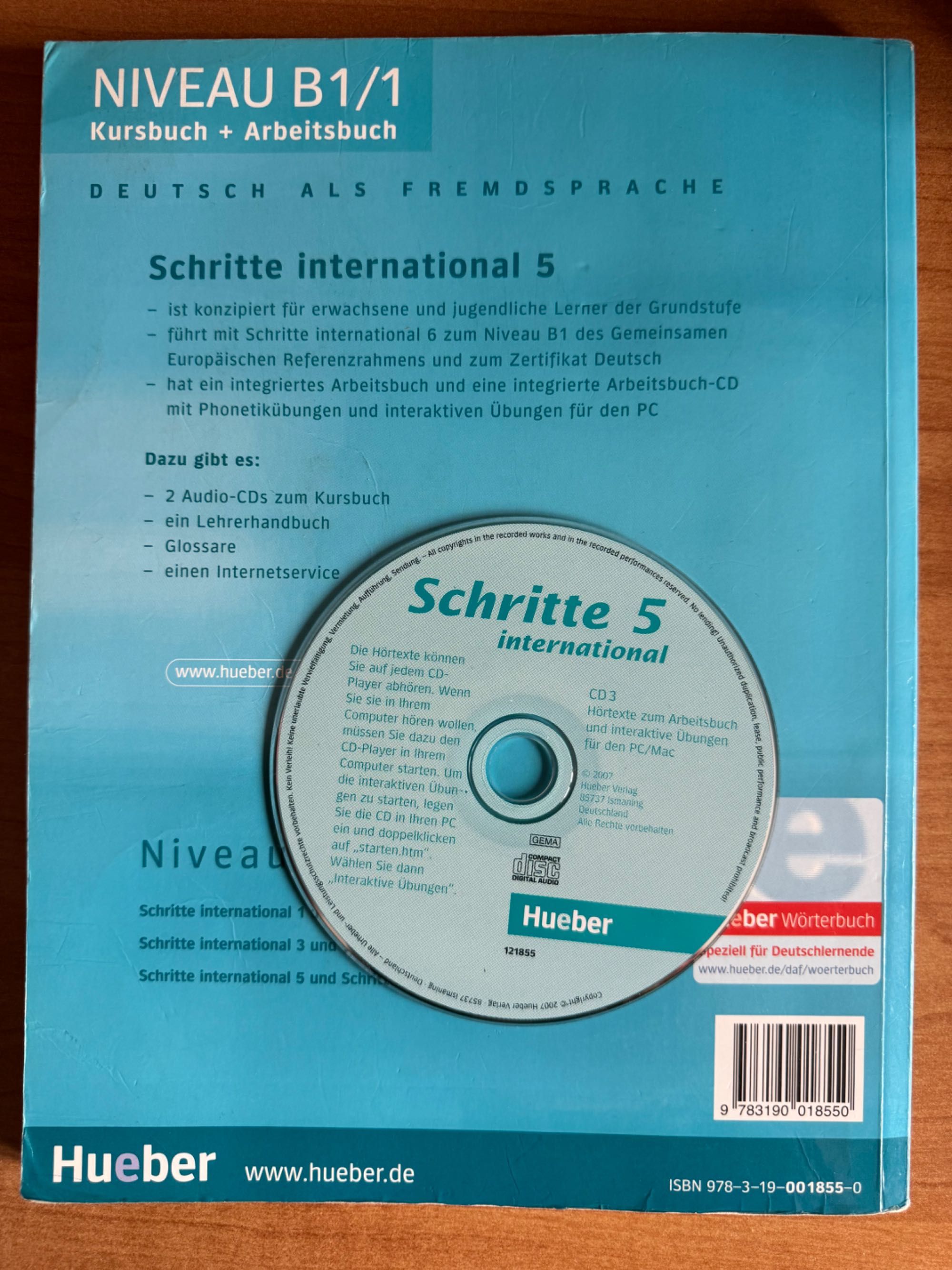 Учебник по немски език Schritte International, ниво B1/1