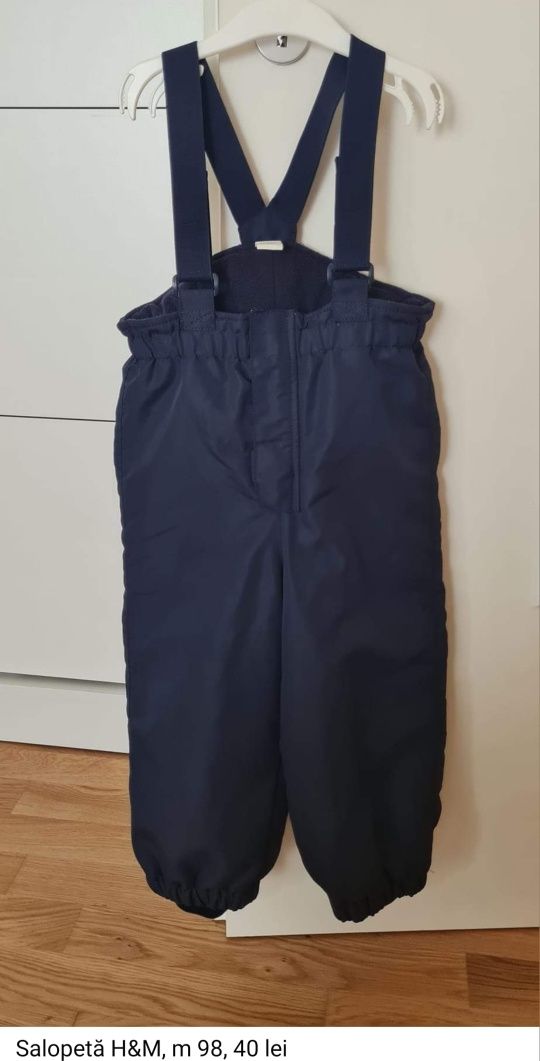 Pantaloni schi cu bretele, H&M, m 98