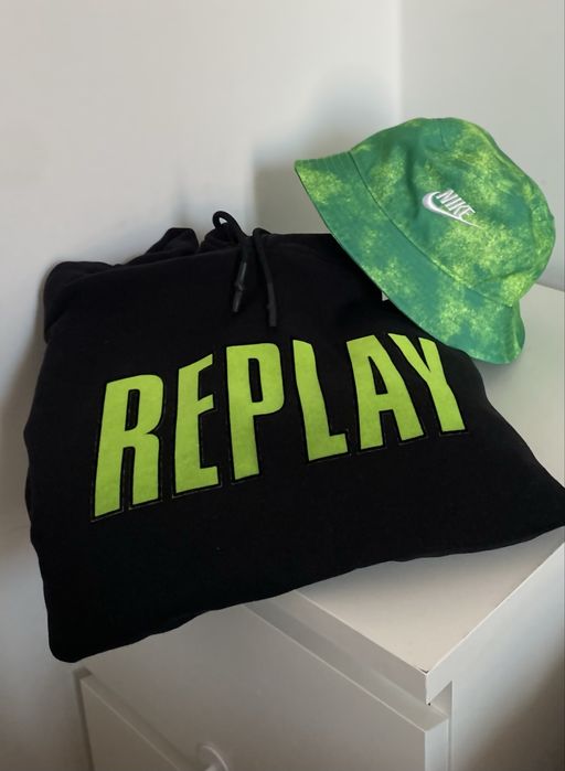 И ПОДАРЪК към REPLAY Оригинален суитшърт горница горнище худи Риплей