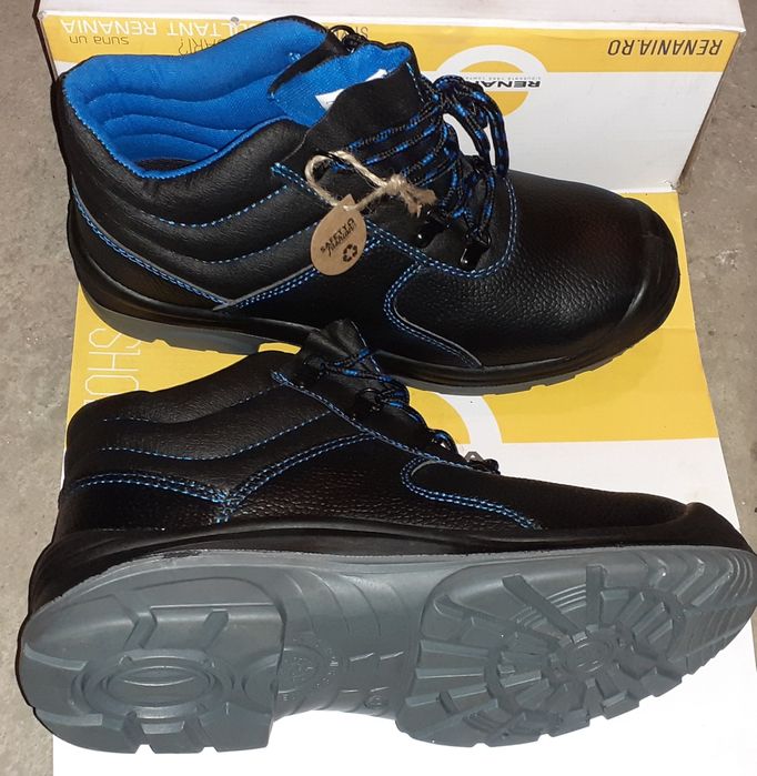 Ghete bocanci piele cu bombeu, marime 41, noi, la cutie