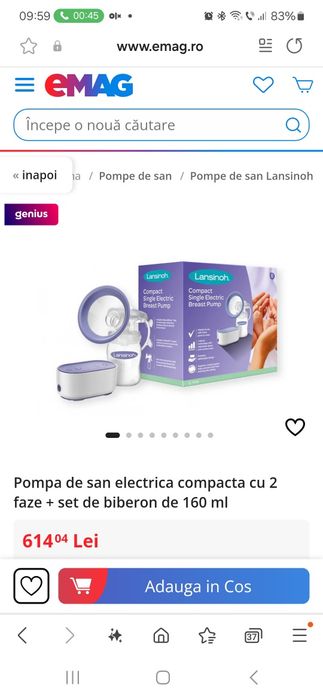 Pompa san electrica LANSINOH