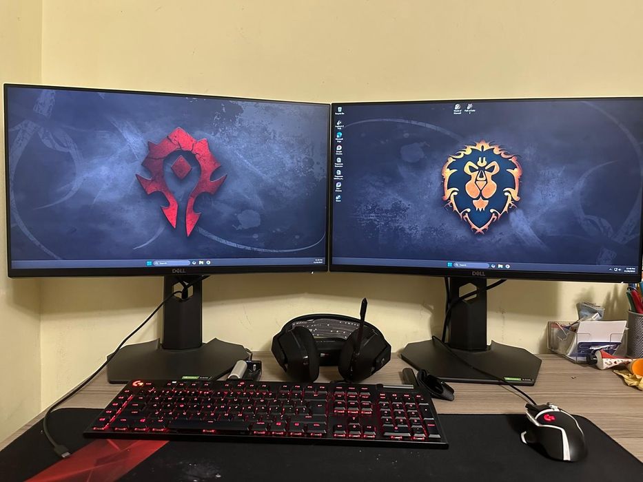 Doua Monitoare Gaming LED IPS Dell 25", Full HD (1920x1080), 240Hz, 0.
