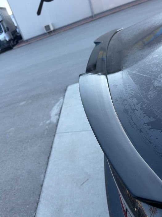 Лип спойлер за багажник на BMW 5 серия G30 (2018-2024), черен гланц