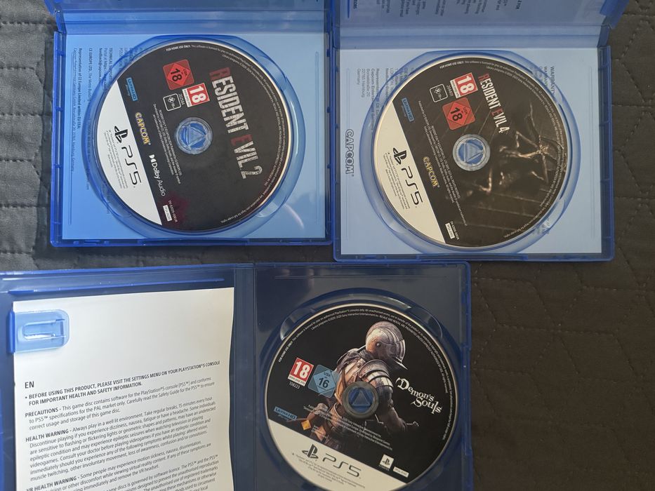 Demon's Souls Resident Evil 4 и Resident Evil 2 PS5 playstation