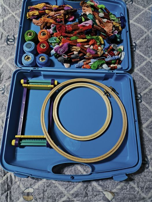 Пяльцы , мулине нитки