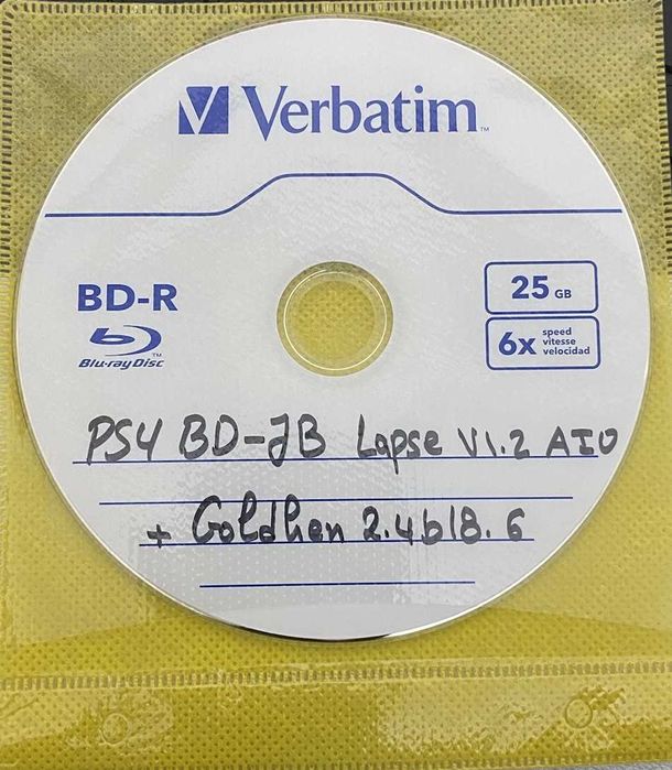 Disc BD PS4 - Blu-Ray Jailbreak (Lapse v1.2 AIO) - GoldHEN