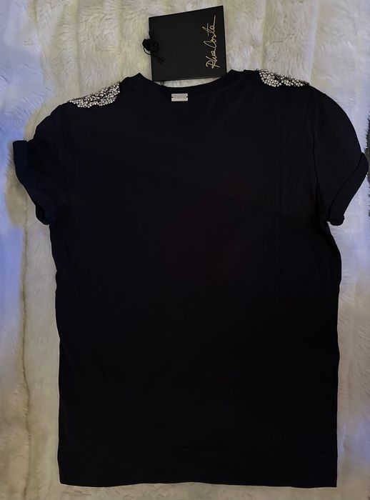 Tricou Rhea Costa, aplicații  Swarovski și mărgele, masura XS.