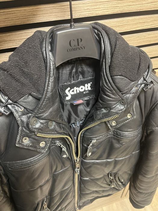 SHOTT New York City - Зимно кожено яке Bomber  размер М / Оригинал