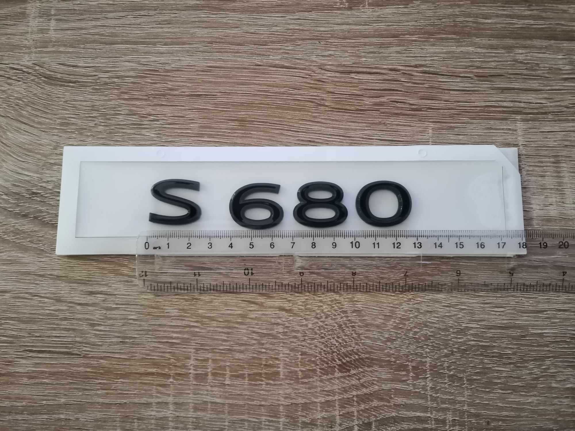 черен надпис нов стил Mercedes Benz S 680 W223