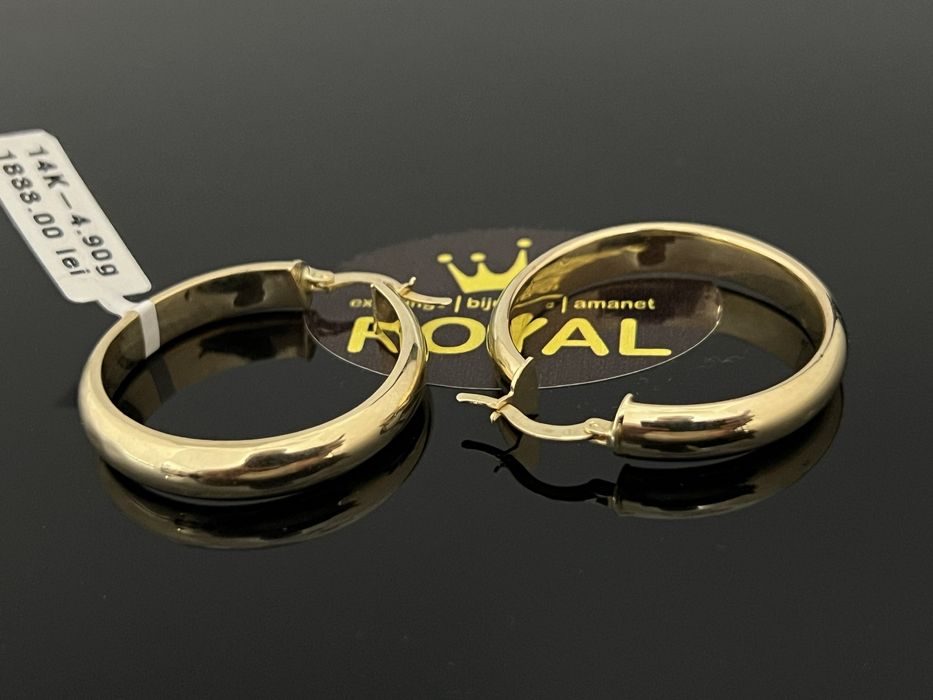 Bijuteria Royal CB : Cercei dama aur 14k 4,90gr