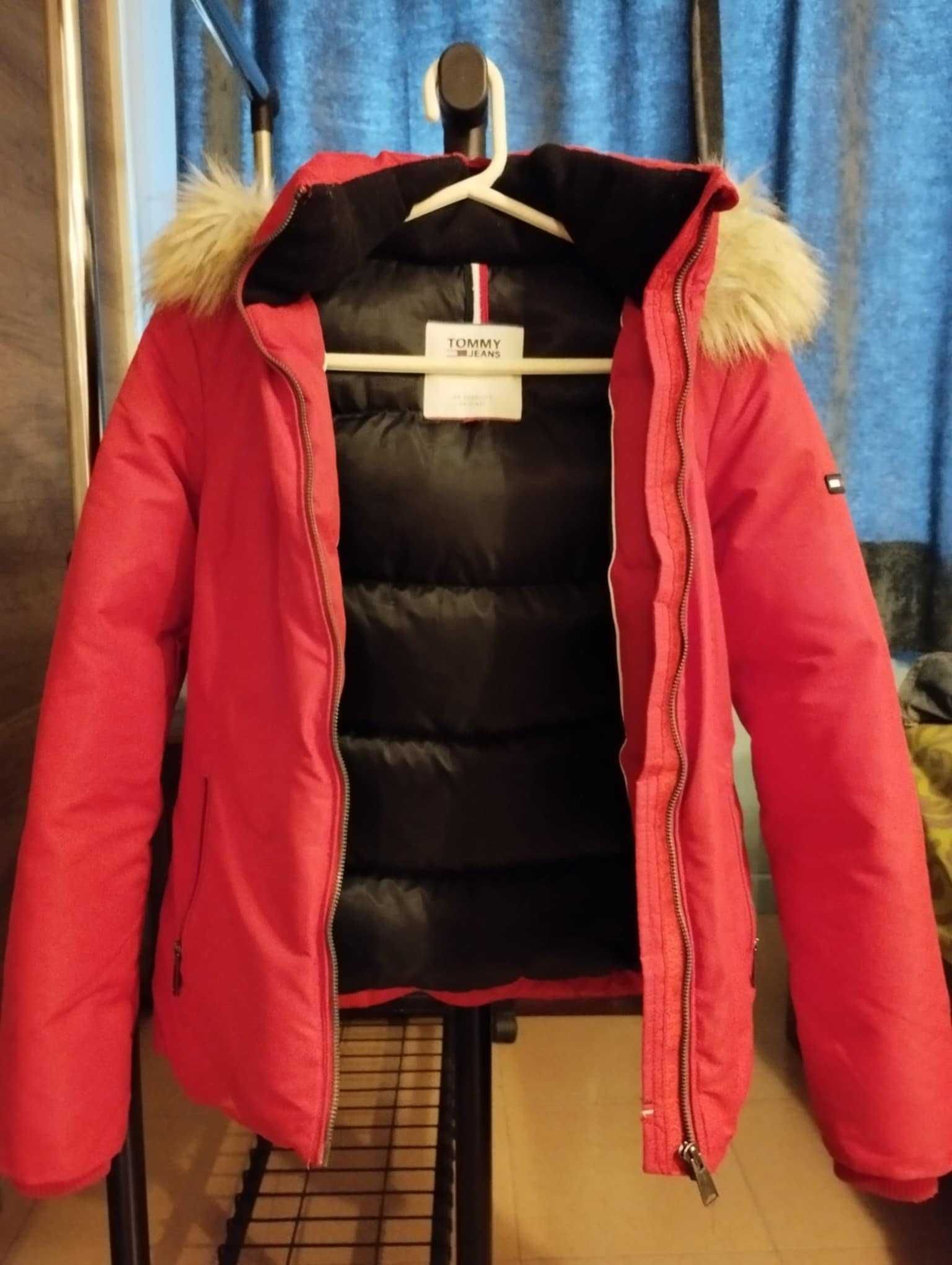 Зимно яке, дамско, ХS, Tommy Hilfiger, червено