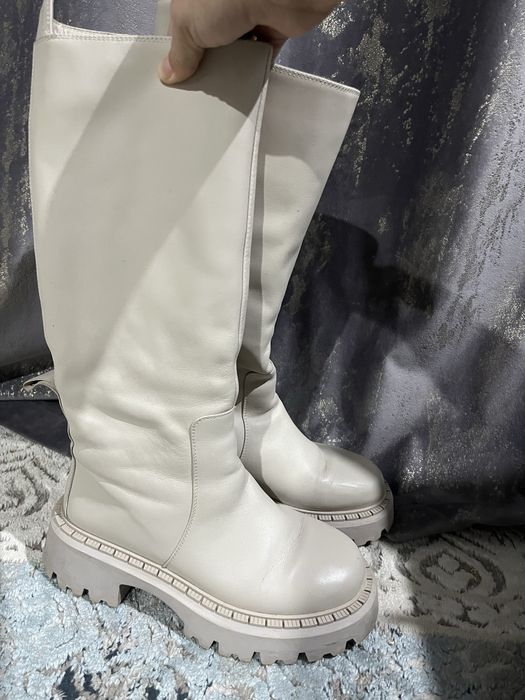 Натуральная кожа, сапоги женские  по доступной цене