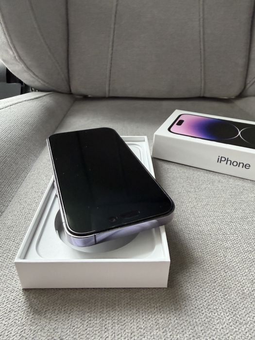 iPhone 14 Pro 128GB Deep Purple - stare impecabilă, baterie 87%