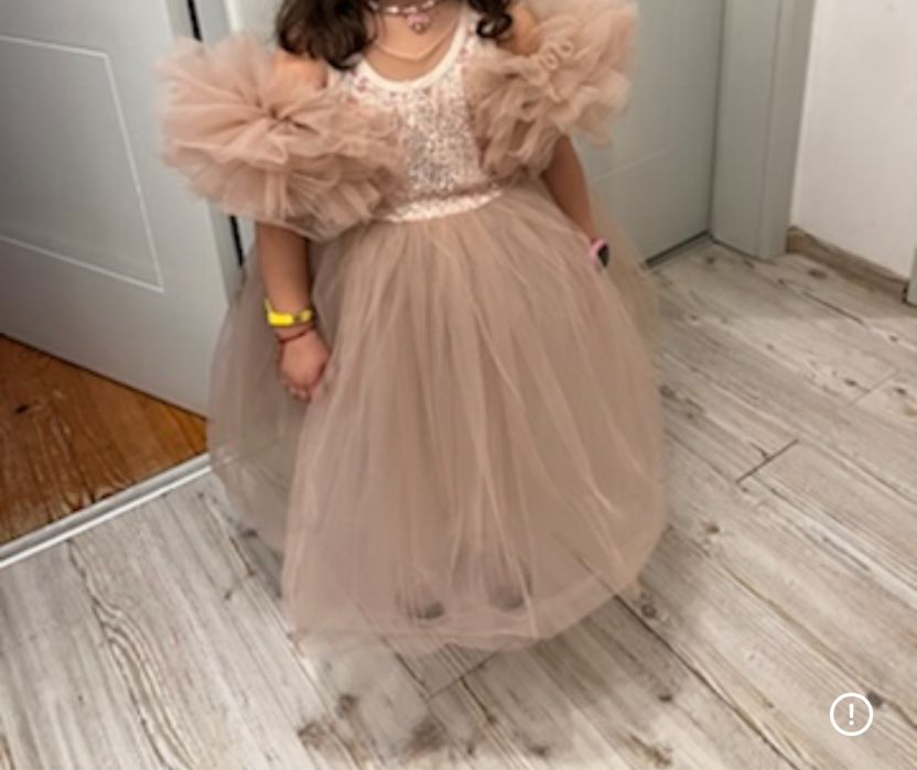 Детска официална рокля р-р 8-9/ 128-134см