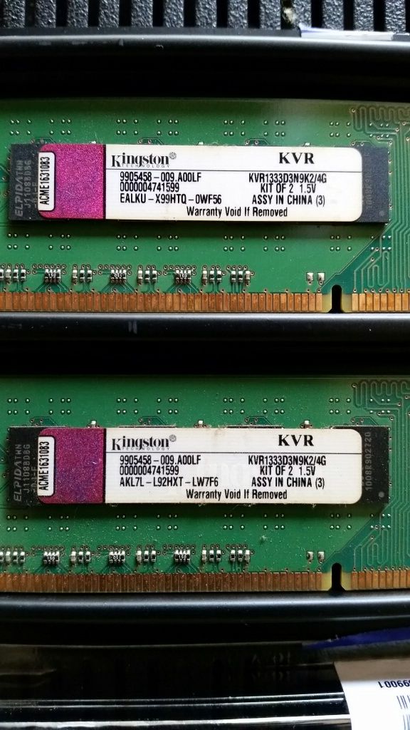 Memorie RAM Kingston KVR1333D3N9K2/4G - Kit 2x2GB / 1333MHz