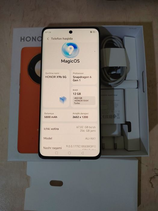 Honor x9b 12 256 sotiladi