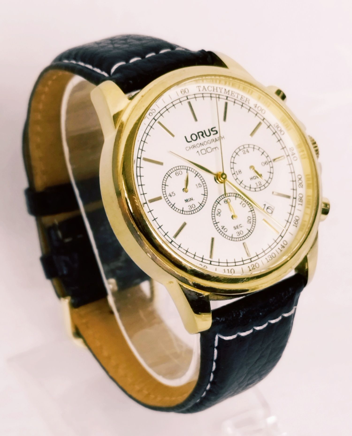 Ceas barbatesc Lorus by Seiko VD53-X083, Cronograf, Quartz din otel