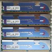 Kingston Hyper X 4x2 DDR2 1066 /Corsair 2x2 800, Samsung 2x2 / WD 2 TB