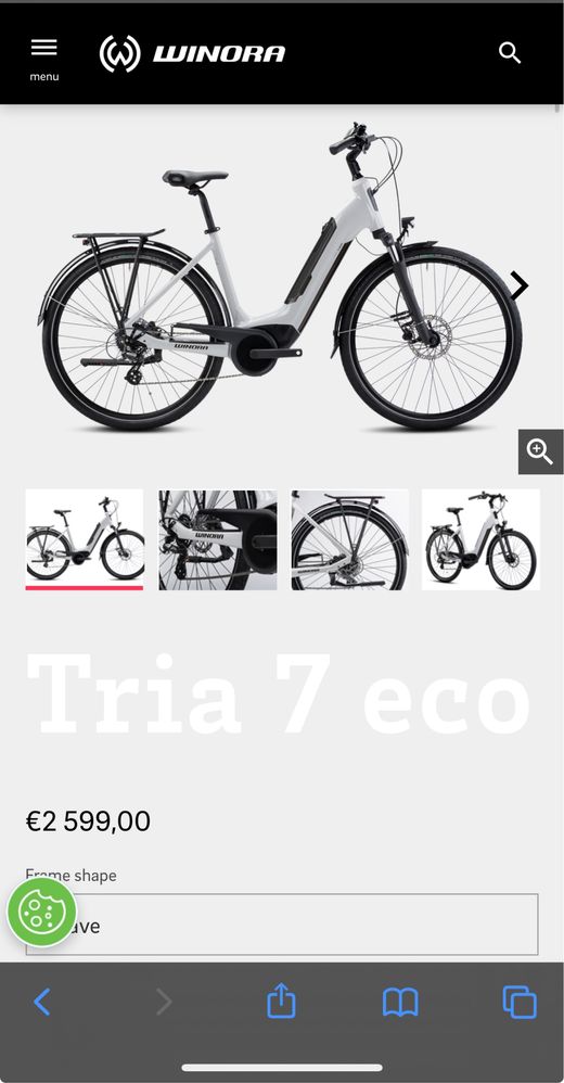 Bicicleta electrica Winora Tria 7 eco