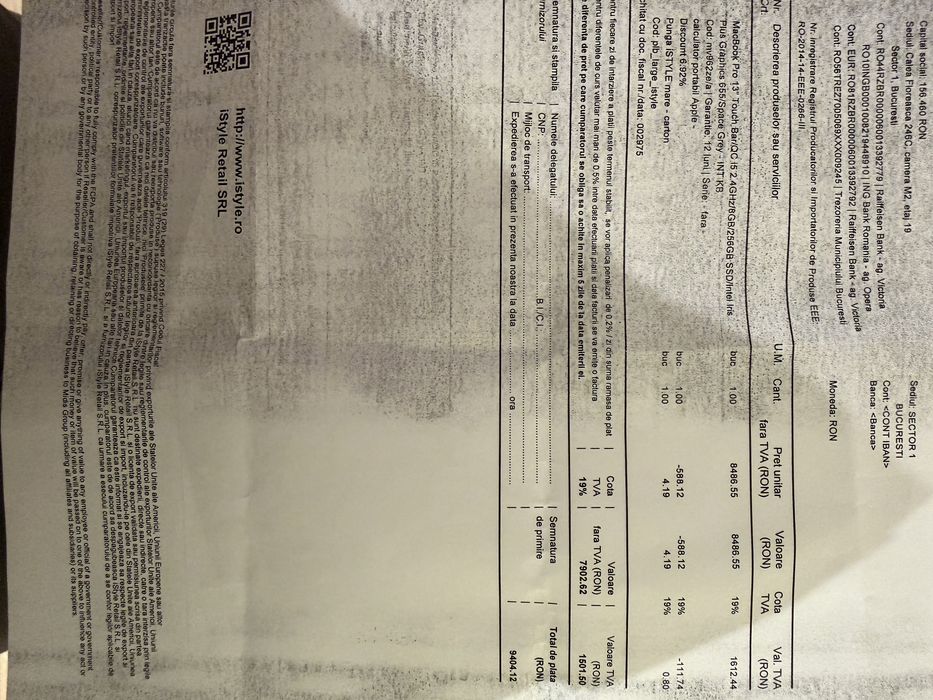 Apple MacBook Pro 13’ 2019 Touchbar i5 impecabil