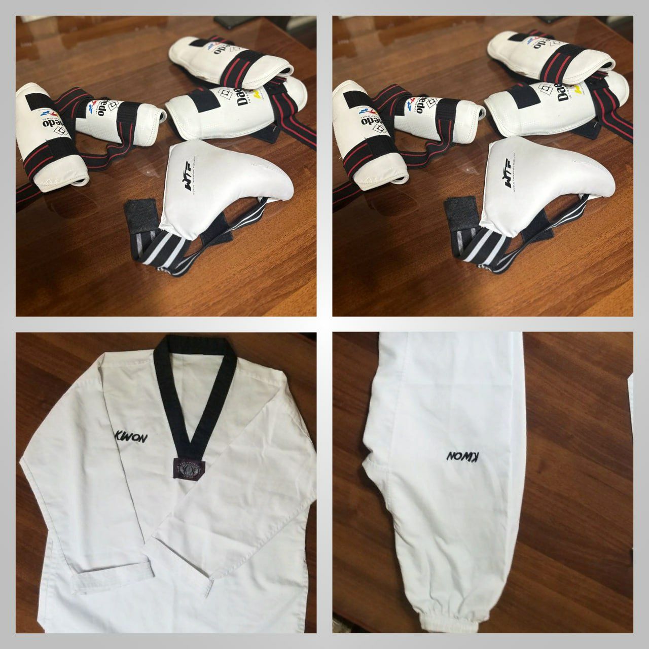 Кимано,щитки и бандаж.Для taekwondo.