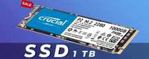 SSD 1TB Crucial P2 slot m.2 NVMe PCI Express 3.0 X4 80mm Nou Sigilat