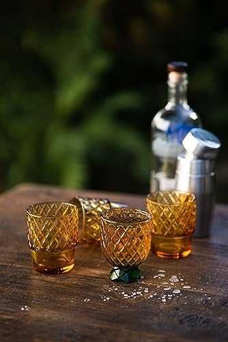 Нов комплект от 4 броя чаши с дизайн на ананас за напитки Подарък дом