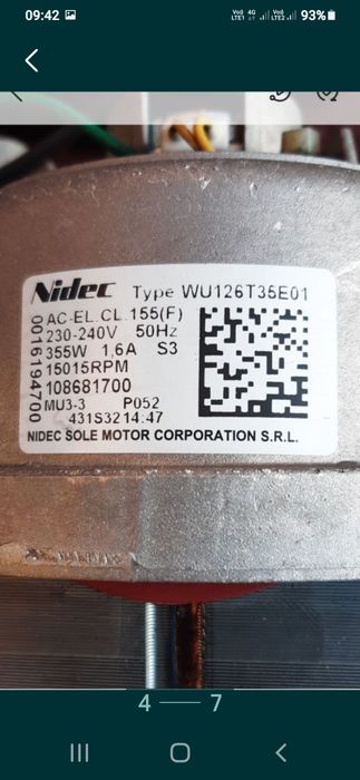 Motor mașina de spălat