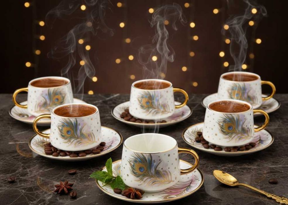Луксозен сервиз за кафе – елегантност, във всяка глътка,