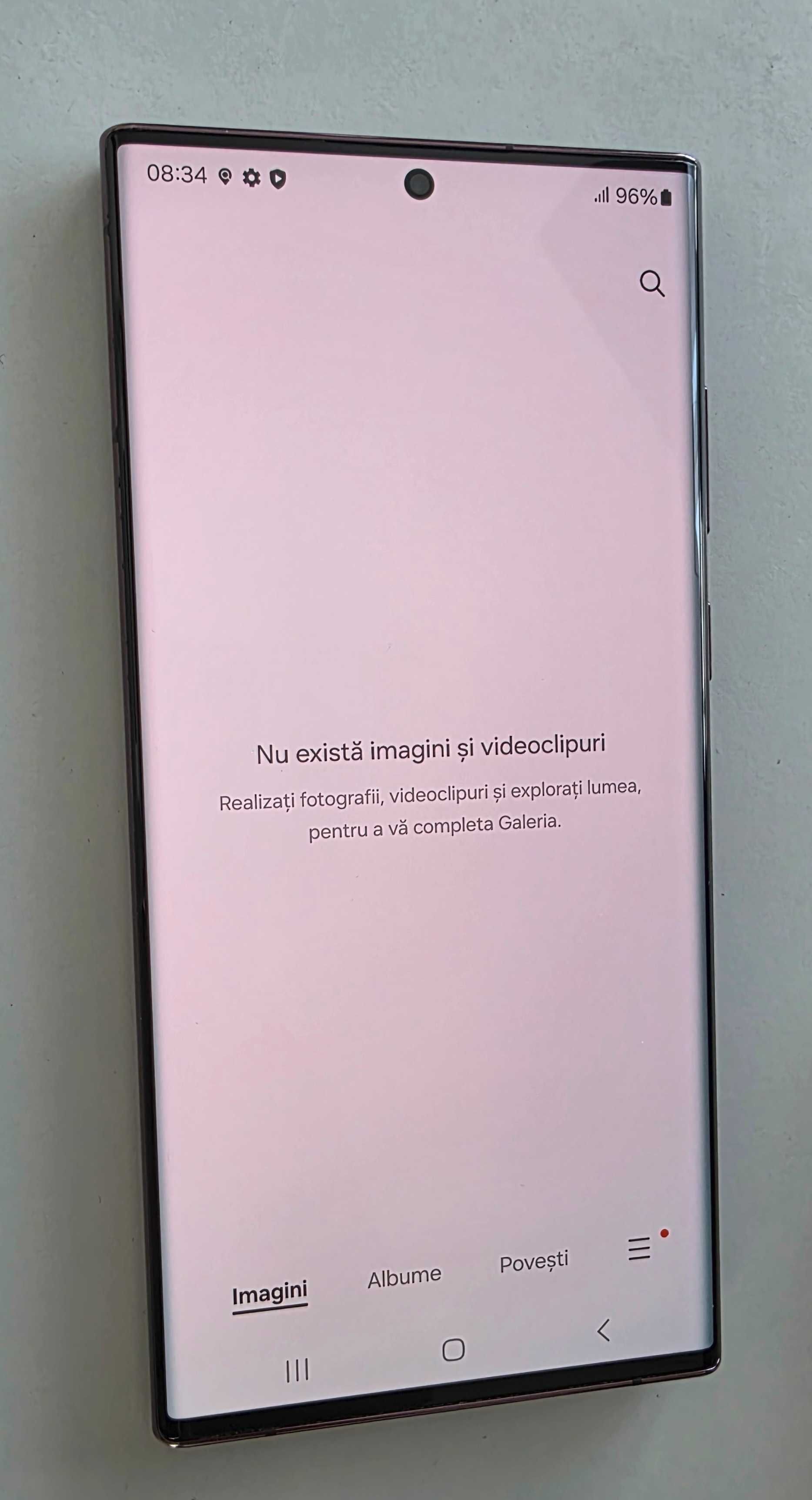 Samsung S22 Ultra Burgundy, impecabil, husa, pachet complet si factura
