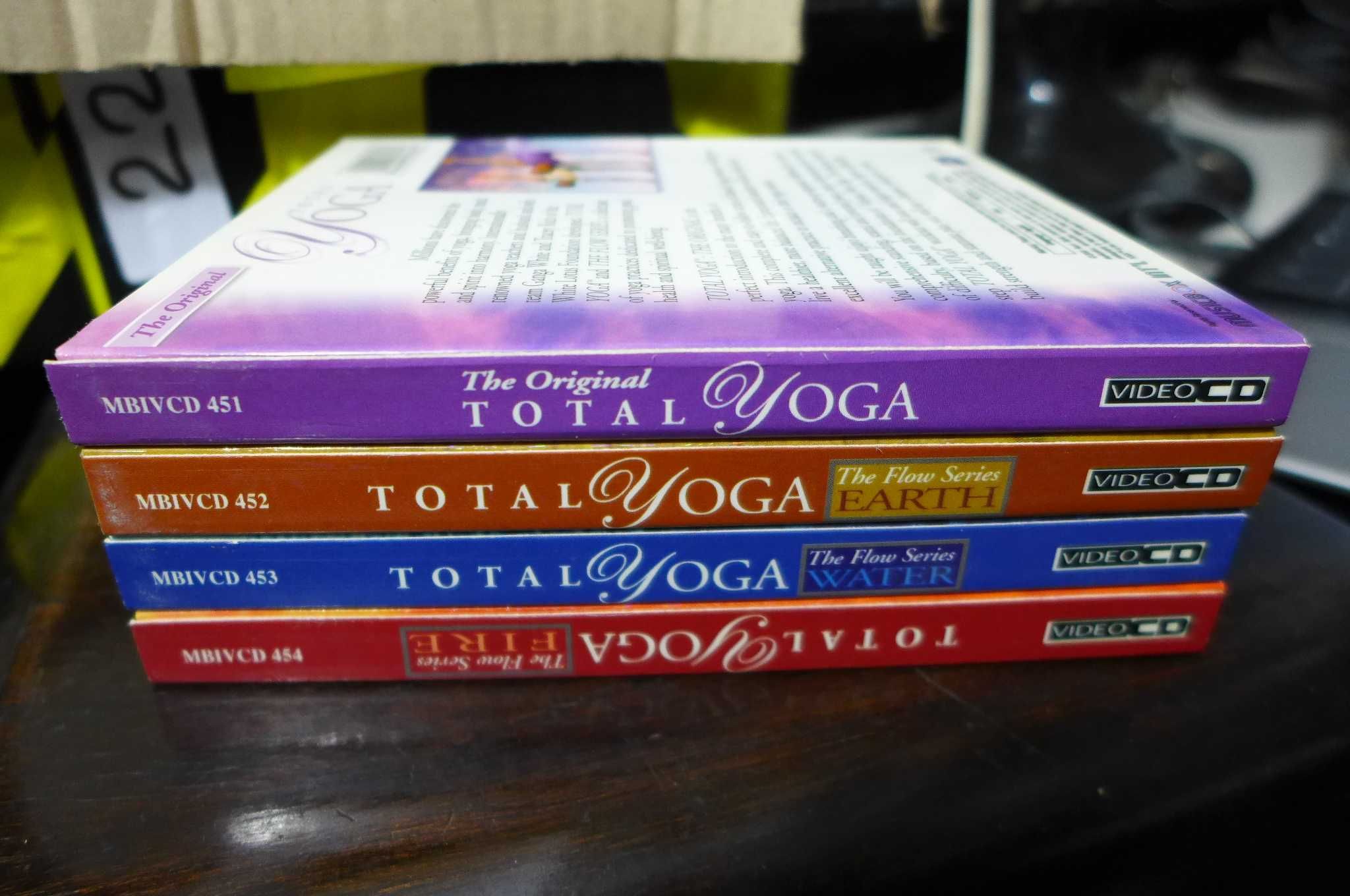 Set 4 x Video CD TOTAL YOGA LEVEL 1, 2, 3 & Original 2006