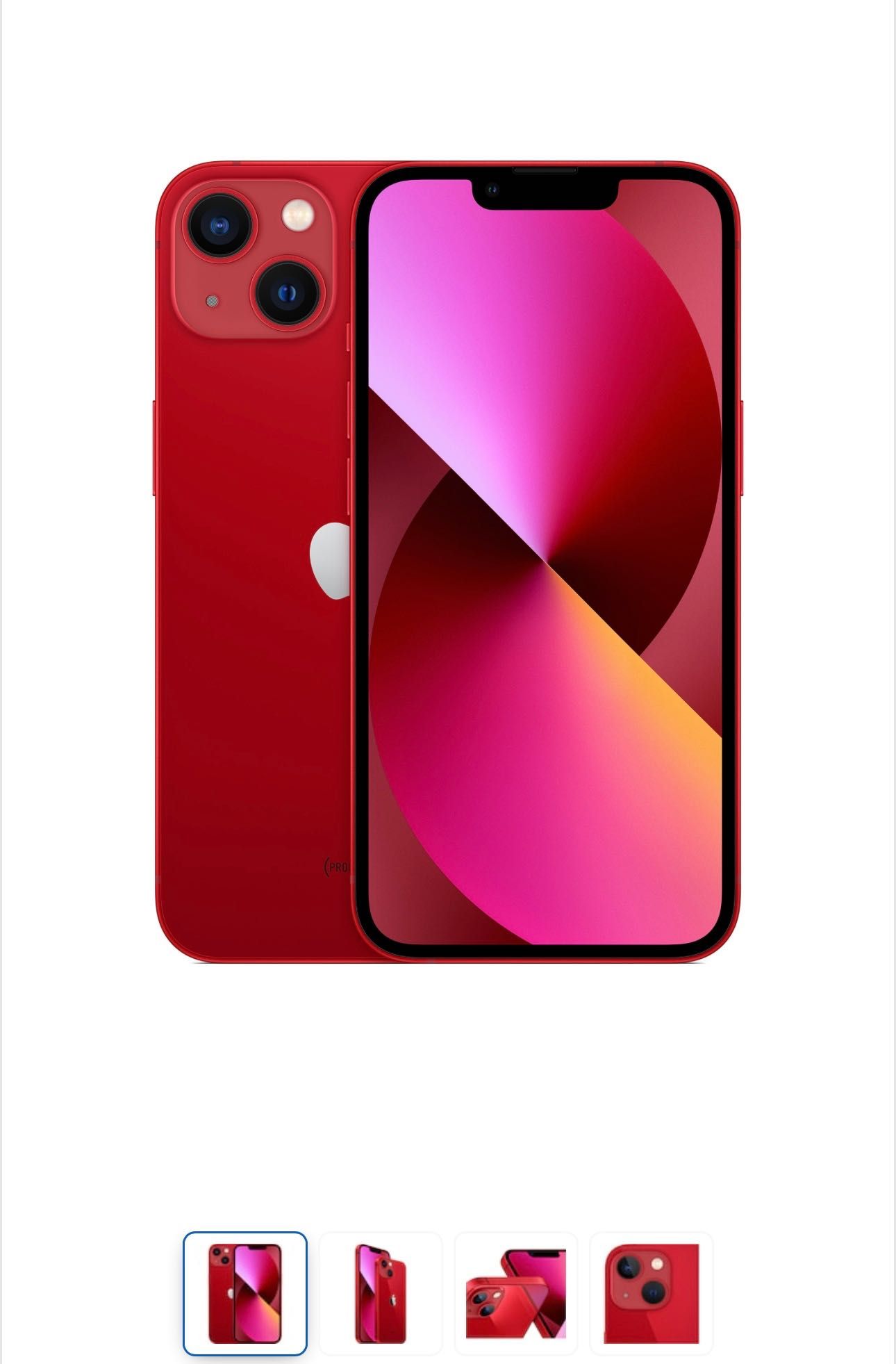 Iphone 13, червен 128гб
