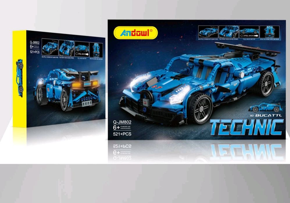 Set Construcție Mașină Sport tip Lego tehnica