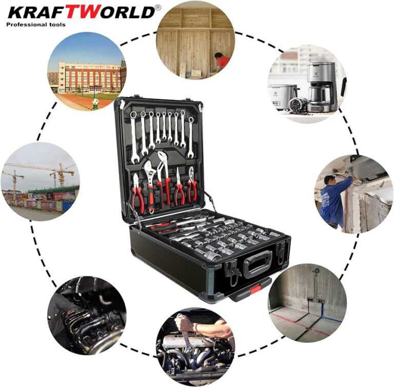 Куфар с инструменти 1200 части KraftWorld -