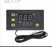 Termostat temperatura digital 12V, 24V, 220V cu sonda minim maxim